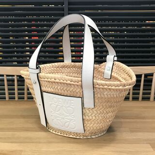 LOEWE - 新品未使用 ロエベ 現行 バスケットバッグ スモール カゴバッグ ホワイト 白