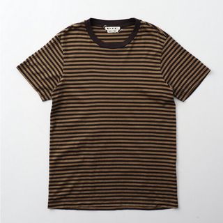 Marni - 《2020年製》MARNI マルニ ボーダー Tシャツ メンズ サイズ46 HUMU0151S0 S23627 ブランド古着【中古】20230426/GM9476