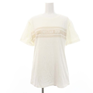 Christian Dior - クリスチャンディオール シグネチャーロゴ Tシャツ 半袖 L ベージュ 白