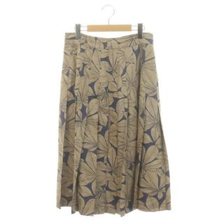 MARGARET HOWELL - マーガレットハウエル ホースチェスナッツ柄 Narrow pleat skirt