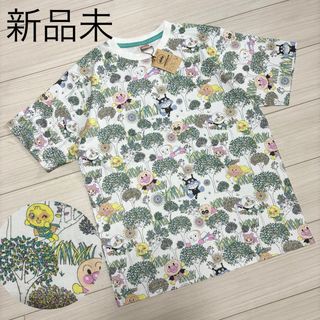 アンパンマンキッズコレクション(ANPANMAN KIDS COLLECTION)の新品未■アンパンマン■フォレスト柄 ばいきんまん カレーパンマン Tシャツ L(Tシャツ/カットソー(半袖/袖なし))