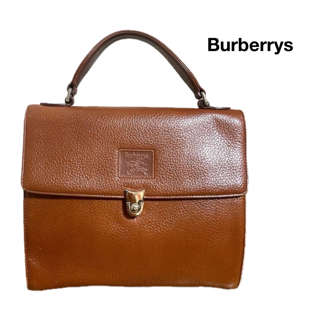 BURBERRY - 【匿名発送・送料無料】Old Burberrys バッグ vintage レザー