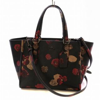 コーチ(COACH)のコーチ ミニクロスビー キャリーオール ハンドバッグ ショルダー 2WAY 花柄(ハンドバッグ)