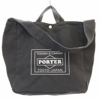 PORTER - ポーター キャンバス ショルダーバッグ グレー