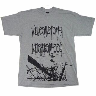 エヌフッド N-HOOD WIRE PRINT 半袖 Tシャツ グレー XXXL(Tシャツ/カットソー(半袖/袖なし))
