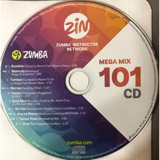 zumba megamix 101 CD ズンバ　メガミックス