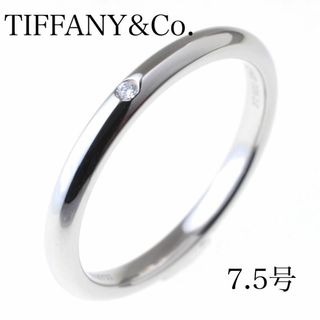 ティファニー(Tiffany & Co.)のティファニー　スタッキングバンド　リング　1Pダイヤ 7.5号 (リング(指輪))