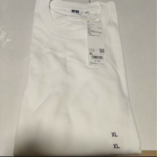 ユニクロ(UNIQLO)の■ ユニクロ　エアリズムコットンクルーネックT　長袖　サイズXL　White(Tシャツ/カットソー(七分/長袖))