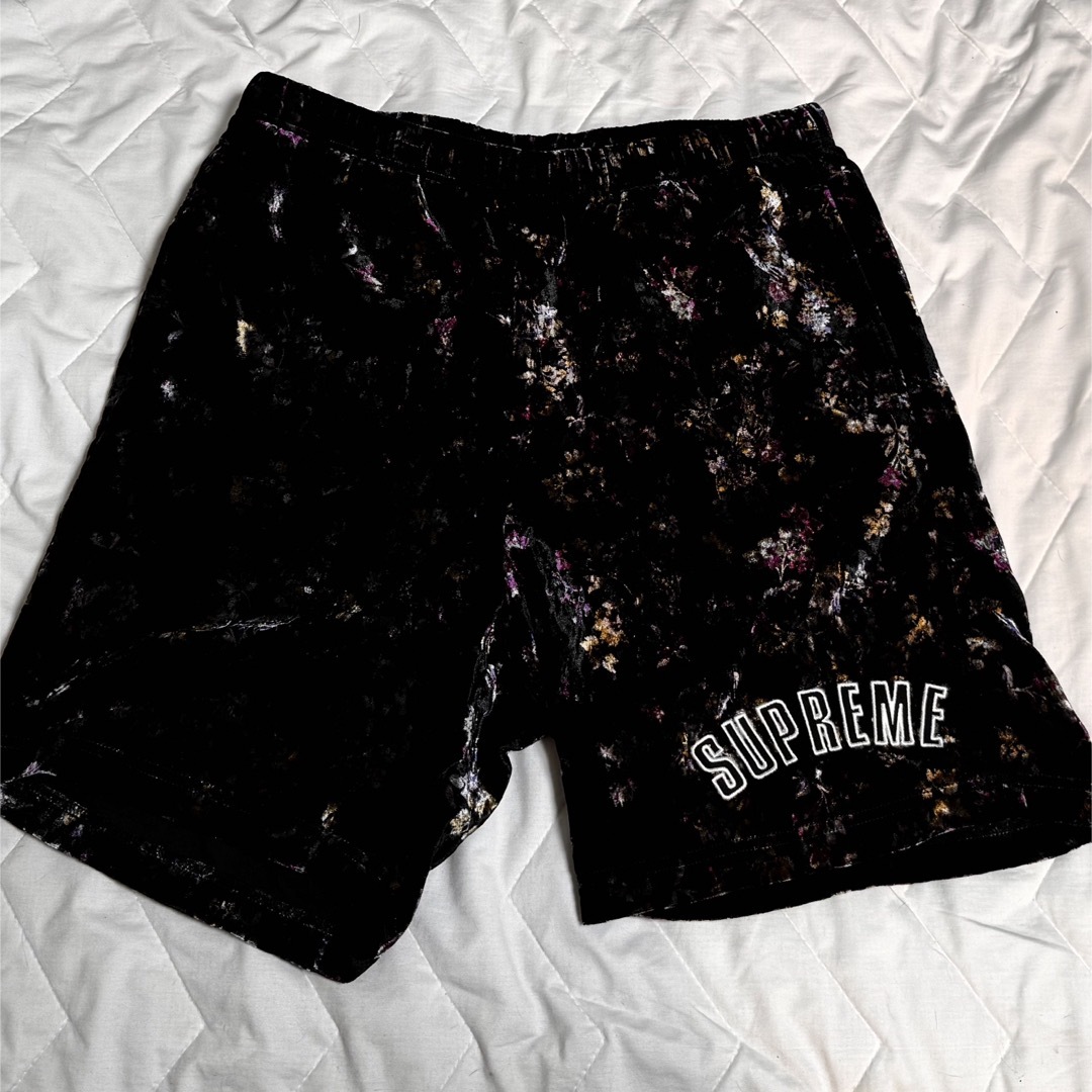 supreme flower velour short ハーフパンツ S - パンツ supreme flower velour short ハーフパンツ S - パンツ