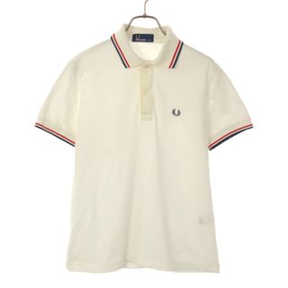 フレッドペリー(FRED PERRY)のフレッドペリー 日本製 半袖 ポロシャツ S ホワイト FRED PERRY 鹿の子 メンズ(ポロシャツ)