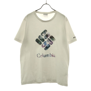コロンビア(Columbia)のコロンビア アウトドア プリント 刺繍 半袖 Tシャツ L ホワイト Columbia メンズ(Tシャツ/カットソー(半袖/袖なし))