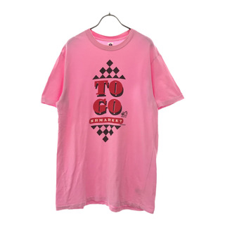 ハリウッドランチマーケット(HOLLYWOOD RANCH MARKET)のハリウッドランチマーケット 日本製 プリント 半袖 Tシャツ 4 ピンク HOLLYWOOD RANCH MARKET メンズ(Tシャツ/カットソー(半袖/袖なし))