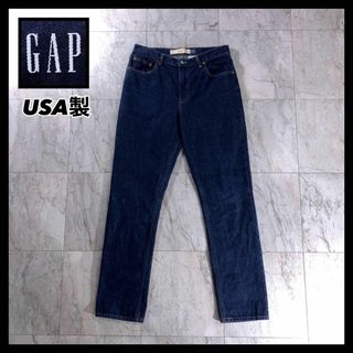 ギャップ(GAP)の90s オールドギャップ USA製 ストレート デニム 濃紺 インディゴ(デニム/ジーンズ)