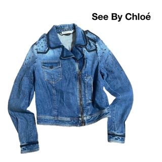 SEE BY CHLOE - 【匿名発送・送料無料】See By Chloéデニムライダースジャケットスタッズ