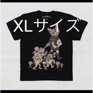 ボリス雑貨店 Tシャツ きのこを納品 ブラック XLサイズ  ヒグチユウコさん(Tシャツ/カットソー(半袖/袖なし))