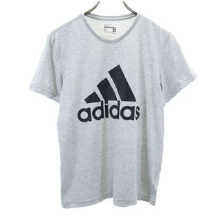 アディダス(adidas)のアディダス 半袖 Tシャツ M グレー adidas メンズ(Tシャツ/カットソー(半袖/袖なし))