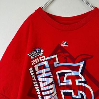 メジャーリーグベースボール(MLB)の古着　MLB ベースボール　チームプリント　メンズ　半袖tシャツ　XLさいぶ(Tシャツ/カットソー(半袖/袖なし))