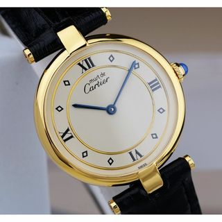 カルティエ(Cartier)の美品 カルティエ マスト ヴァンドーム ゴールドリング ローマン LM(腕時計(アナログ))