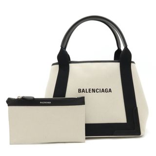 バレンシアガ(Balenciaga)のバレンシアガ ネイビーカバス ロゴ トートバッグ （12440188）(トートバッグ)