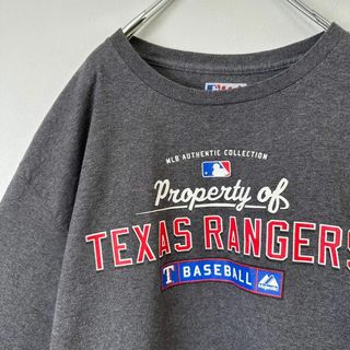 メジャーリーグベースボール(MLB)のビンテージ　古着　MLB Texas Rangers メンズ　半袖tシャツ(Tシャツ/カットソー(半袖/袖なし))