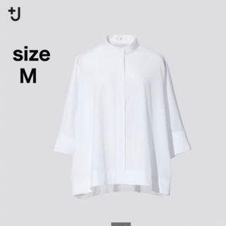 ユニクロ(UNIQLO)の【UNIQLO】スーピマコットンドルマンスリーブシャツ（7分袖）★M(シャツ/ブラウス(長袖/七分))