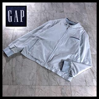 ギャップ(GAP)の00s オールドギャップ 短丈 スイングトップ ダービージャケット L 水色(ブルゾン)