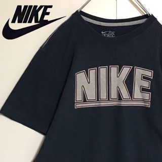 ナイキ(NIKE)の【人気縁取りロゴ】ナイキ　ビッグロゴTシャツ　ネイビー　K999(Tシャツ/カットソー(半袖/袖なし))