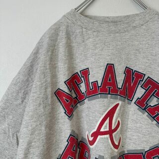 メジャーリーグベースボール(MLB)の90s USA製　ビンテージ　古着　MLB アトランタブレーブス　半袖tシャツ(Tシャツ/カットソー(半袖/袖なし))