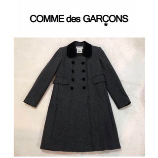 コムデギャルソン(COMME des GARCONS)のComme des garson コート グレー ブラック(チェスターコート)