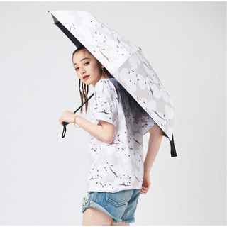 Design Tshirts Store graniph - グラニフ　折り畳み傘　シマエナガ