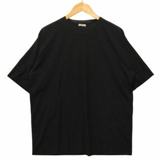 AURALEE オーラリー 品番 A20ST01KN HARD TWIST AMUNZEN DOUBLE CLOTH TEE 半袖Ｔシャツ ブラック サイズ5 正規品 / B5444(Tシャツ/カットソー(半袖/袖なし))