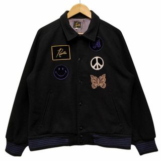 ニードルス(Needles)のNEEDLES ニードルス 品番 LQ381 STUDIOUS 別注 VARSITY JACKET ワッペン付 ウールジャケット ブラック サイズM 正規品 / 34570(その他)