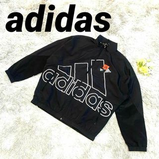 アディダス(adidas)の【新品】☆adidas☆アディダス☆ゴルフ☆ジャケット☆ビッグロゴ☆黒☆XL☆(ウエア)