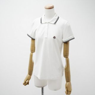 モンクレール(MONCLER)の■未使用品■《2018年製》MONCLER モンクレール MAGLIA POLO MANICA CORTA 半袖 ポロシャツ レディース サイズS 鹿の子 ホワイト 20230531/GN4975(ポロシャツ)