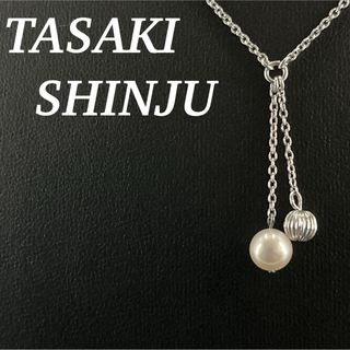 タサキ(TASAKI)のTASAKI SHINJU  田崎真珠　ネックレス　パール　シルバー　0.6mm(ネックレス)