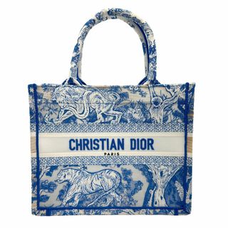 クリスチャンディオール(Christian Dior)のクリスチャンディオール Christian Dior ハンドバッグ トワルドゥジュイ ブックトート スモール キャンバス ブルー系 レディース 送料無料【中古】 z1268(ハンドバッグ)