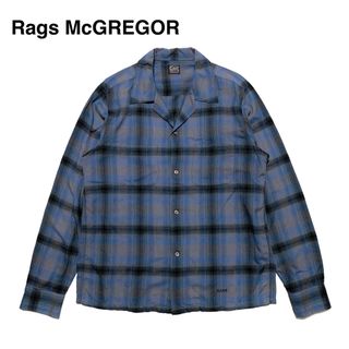 マックレガー(McGREGOR)の☆美品 ラグスマックレガー オンブレチェック オープンカラー 長袖シャツ 野口強(シャツ)