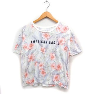 アザー(other)のAMERICAN EAGLE ボタニカル柄 プリント Tシャツ カットソー 半袖(カットソー(半袖/袖なし))