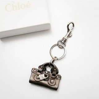 クロエ(Chloe)の■美品■CHLOE クロエ バッグチャーム キーホルダーキーリング クリスタル装飾 アクセサリー ブランド古着【中古】20230616/GN6498(キーホルダー)