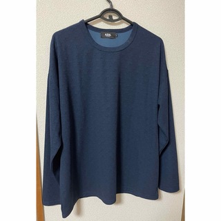 アズールバイマウジー(AZUL by moussy)のアズールバイマウジー  ネイビー　紺　シンプル　トップス　カットソー　長袖(Tシャツ/カットソー(七分/長袖))