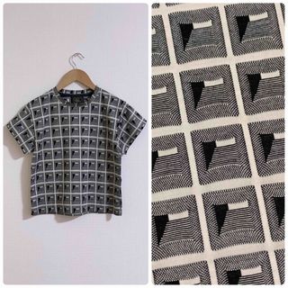 l'atelier du savon - cardo fabrica カルドファブリカ ジオメトリック 幾何学柄Tシャツ