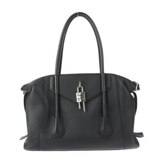 ジバンシィ(GIVENCHY)のGIVENCHY ジバンシィ  ANT SOFT MEDIUM BAG アンティゴナ ソフト ロック ミディアム トートバッグ BK508PK154 ゴートレザー   ブラック シルバー金具  ショルダーバッグ ハンドバッグ 【本物保証】(トートバッグ)