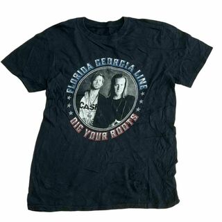 ミュージックティー(MUSIC TEE)のジョージアフロリダライン 半袖バンドTシャツ バンT ブラック a16(Tシャツ/カットソー(半袖/袖なし))