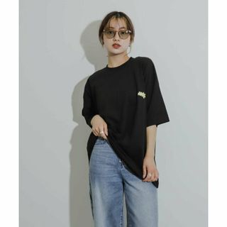 センスオブプレイスバイアーバンリサーチ(SENSE OF PLACE by URBAN RESEARCH)の【BLACK】『ユニセックス』ポップアートフラワーグラフィックTシャツ B(Tシャツ/カットソー(半袖/袖なし))