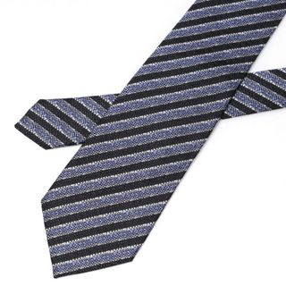 エルメネジルドゼニア(Ermenegildo Zegna)の■美品■Ermenegildo Zegna Premium エルメネジルド ゼニア シルク ネクタイ ジャガードタイ レジメンタル 幅9cm ストライプ イタリア製 ブランド古着【中古】20230811/GN7119(ネクタイ)