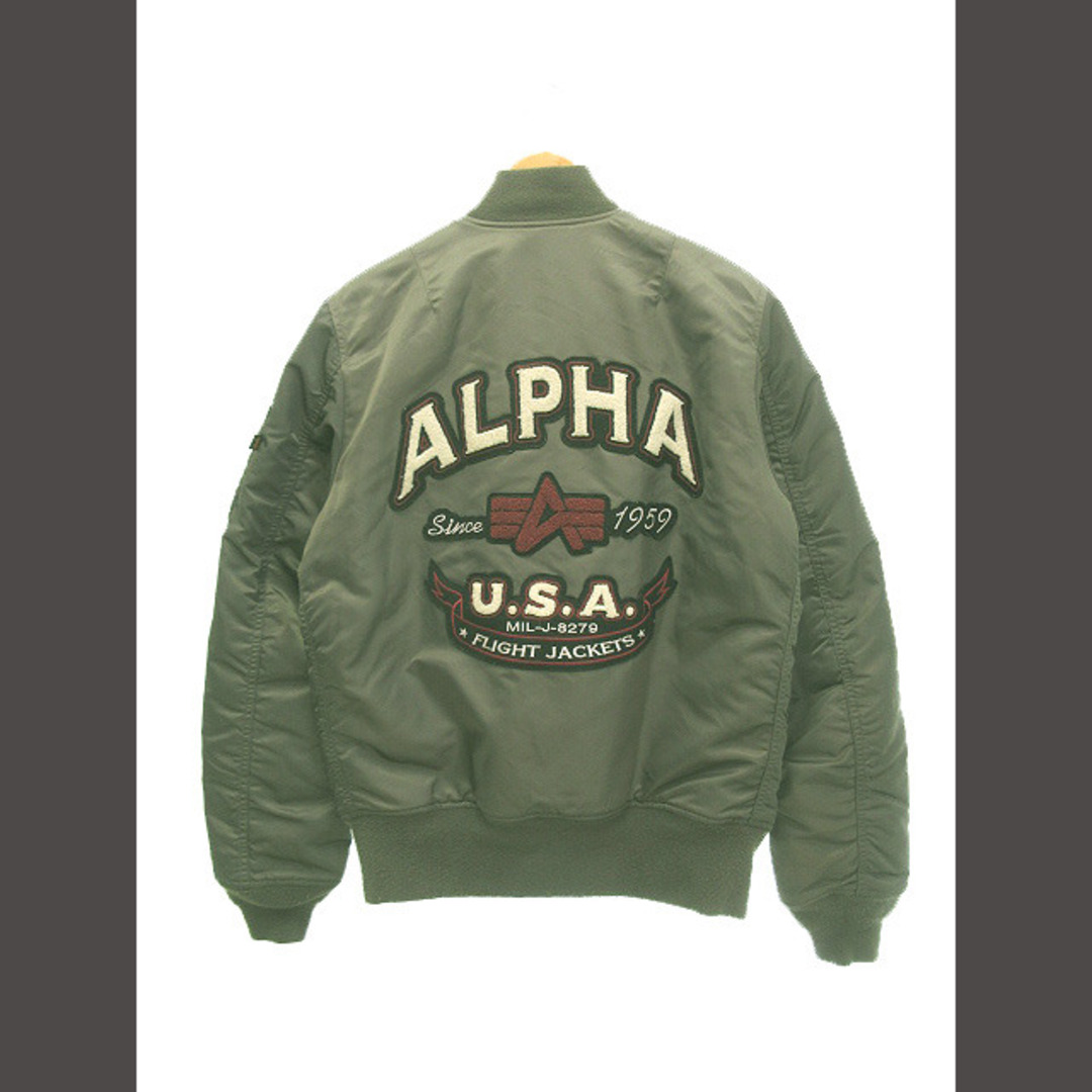 アルファ ALPHA MA-1 フライトジャケット ワッペン リバーシブル L アルファ ALPHA MA-1 フライトジャケット ワッペン リバーシブル L