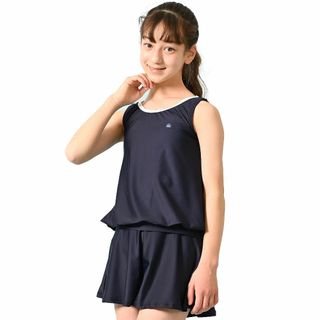 [AMUSA] as2704 セパレート 女子 スクール水着 キッズ ジュニア (その他)