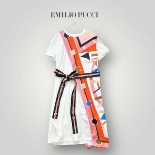 エミリオプッチ(EMILIO PUCCI)の[未使用に近い] エミリオプッチ プリント ミニワンピース 107800円(ミニワンピース)