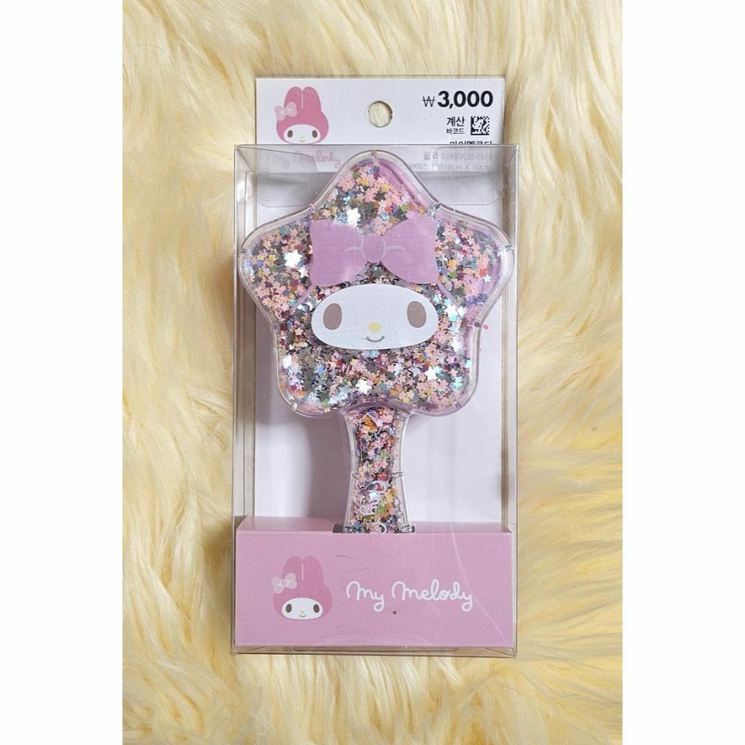 【新品】韓国 限定 ダイソー マイメロ ブラシ サンリオ レア くし ピンク コスメ/美容のヘアケア/スタイリング(ヘアブラシ/クシ)の商品写真