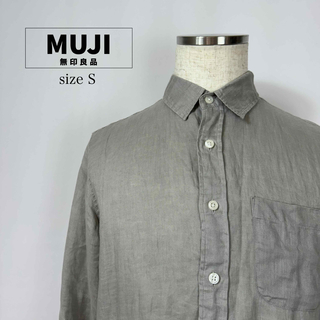 MUJI (無印良品) - MUJI 無印良品 長袖 シャツ カジュアル 麻シャツ メンズ サイズS